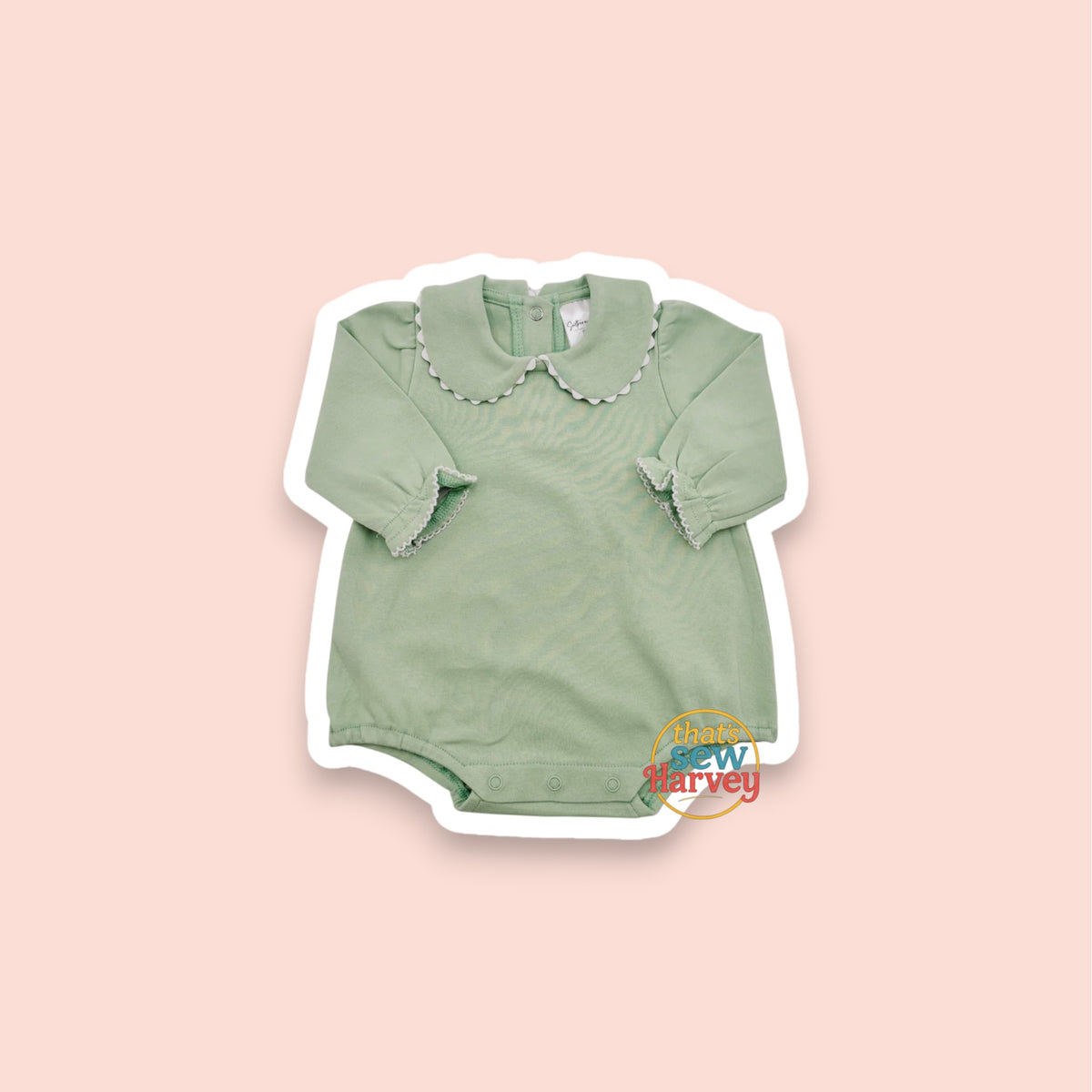 Long Sleeve Scalloped Peter Pan Bubble