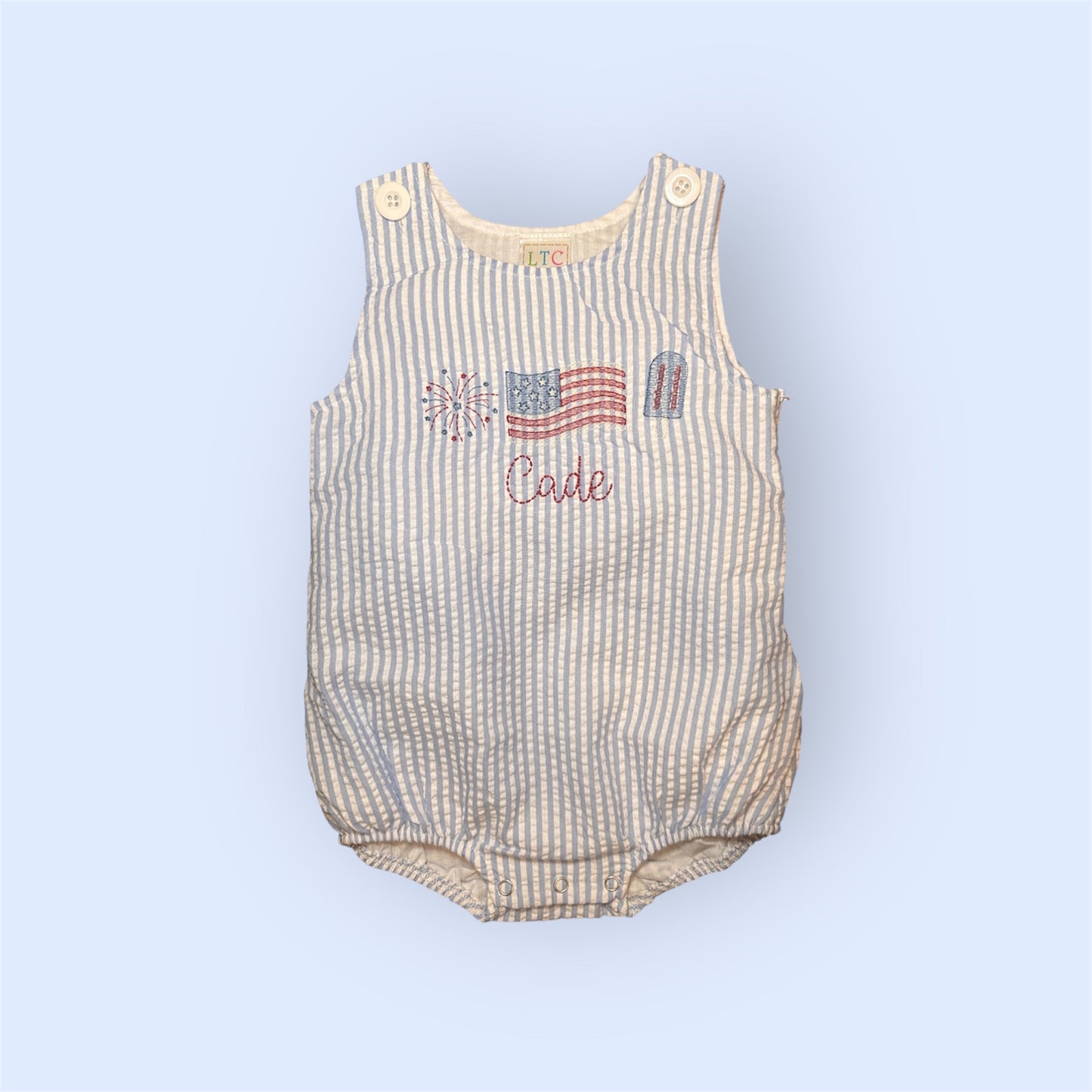 4th of July Romper (Fireworks, Flag, Popsicle)