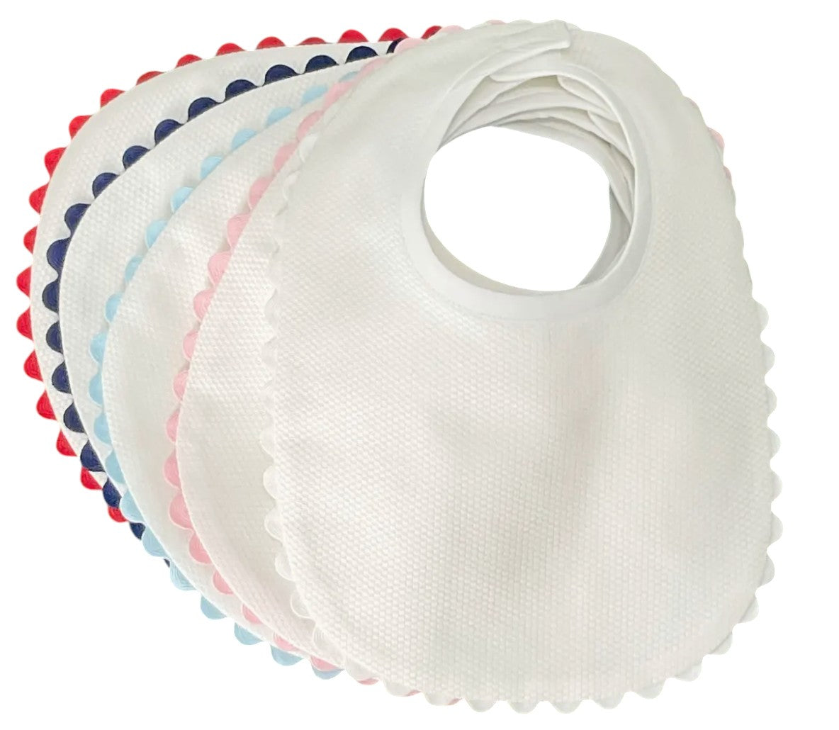 Baby Bib Scalloped Edge