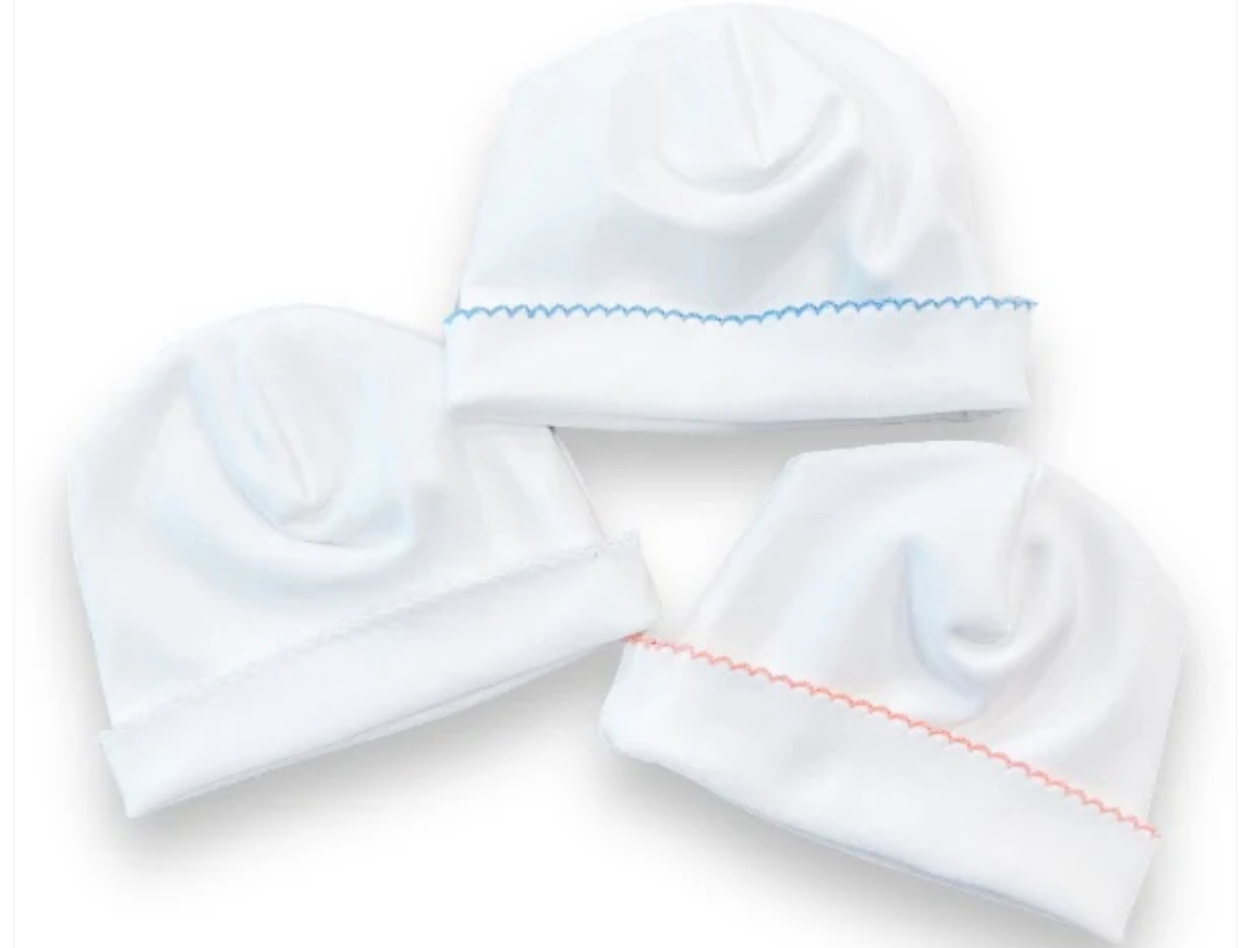 Baby Picot Footie & Matching Hat