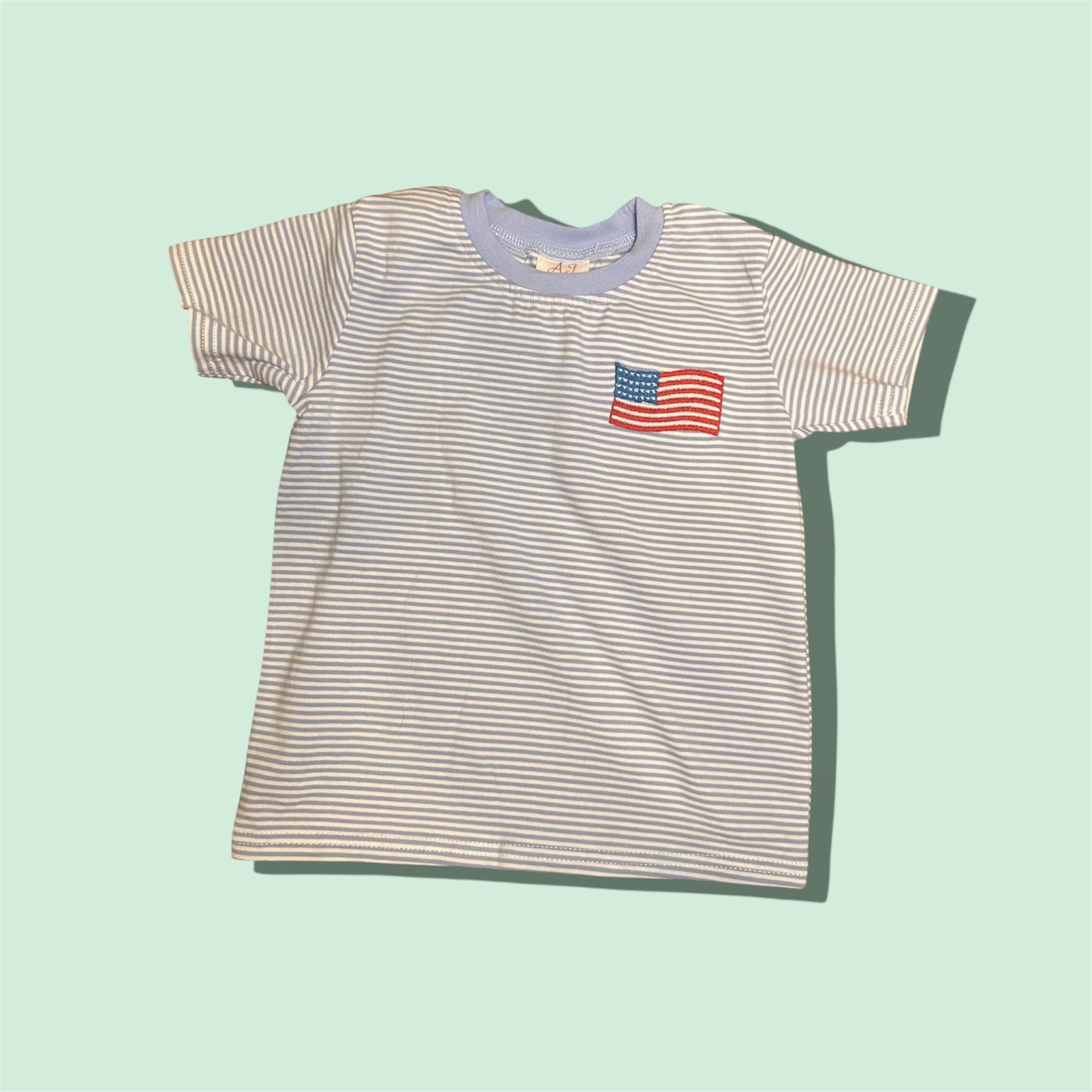 American Flag Striped Tee