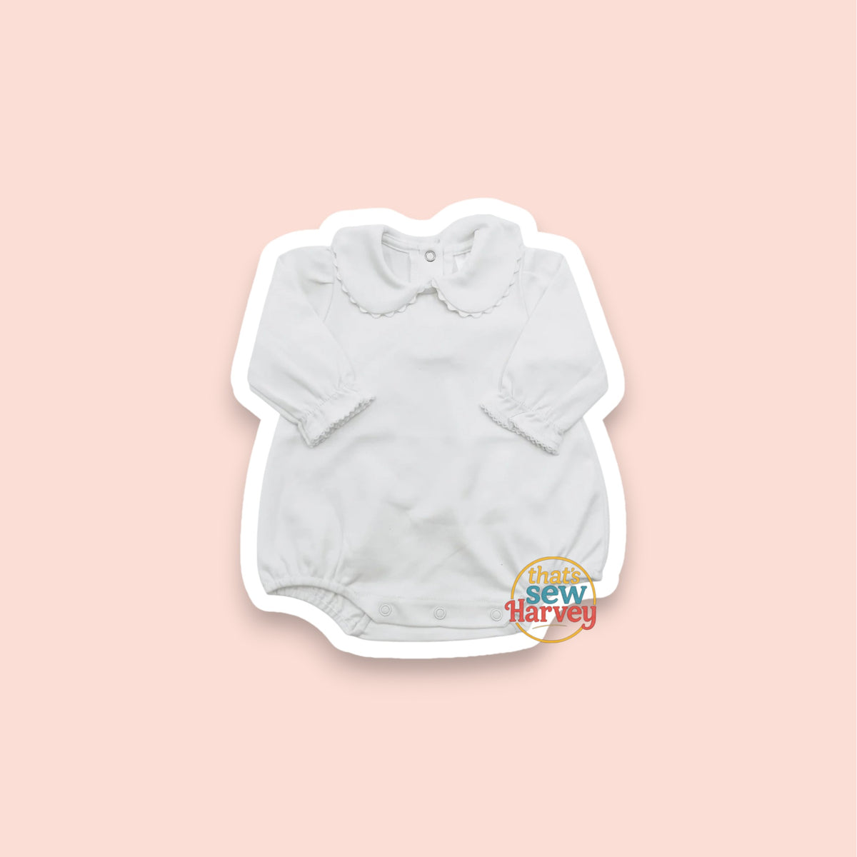 Long Sleeve Scalloped Peter Pan Bubble