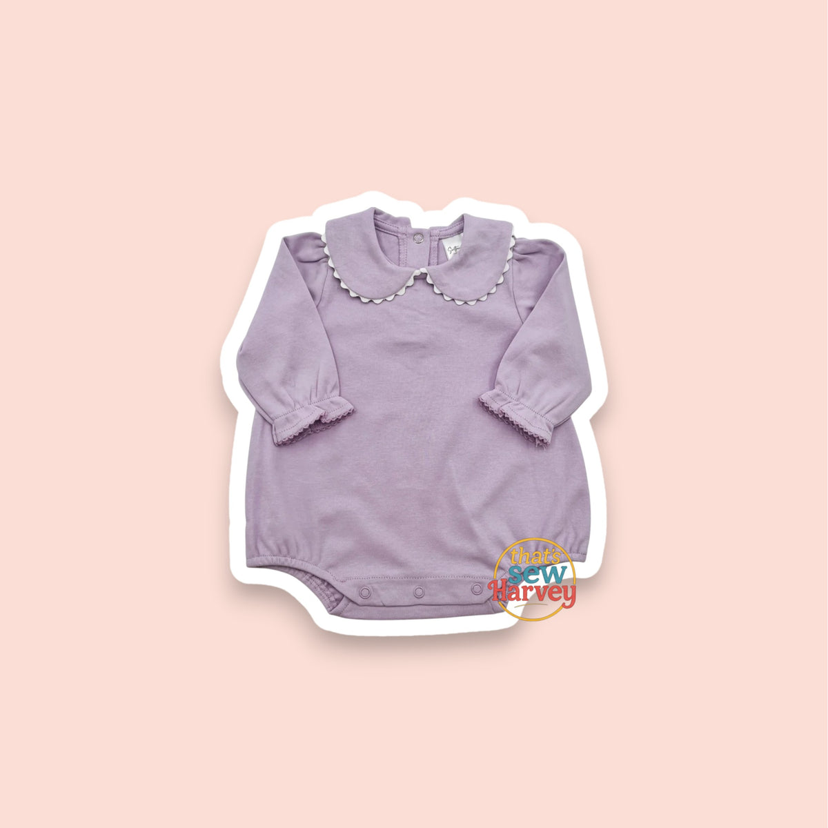 Long Sleeve Scalloped Peter Pan Bubble