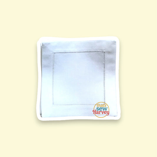 Hemstitch Cocktail Napkins (Set of 4)