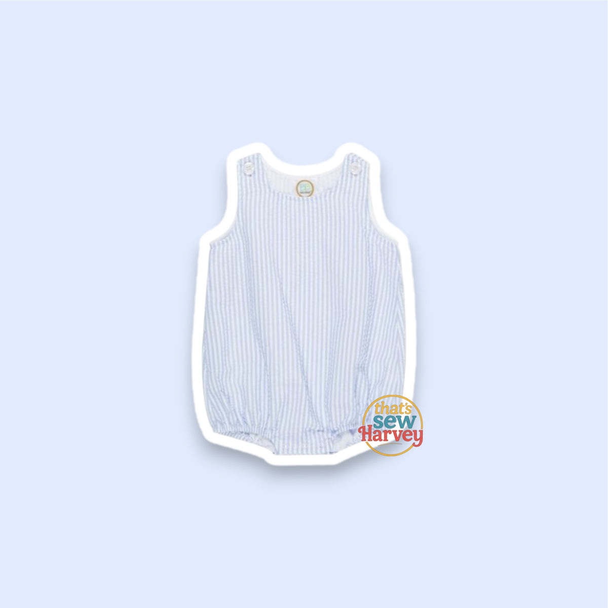 Seersucker Bubble Romper