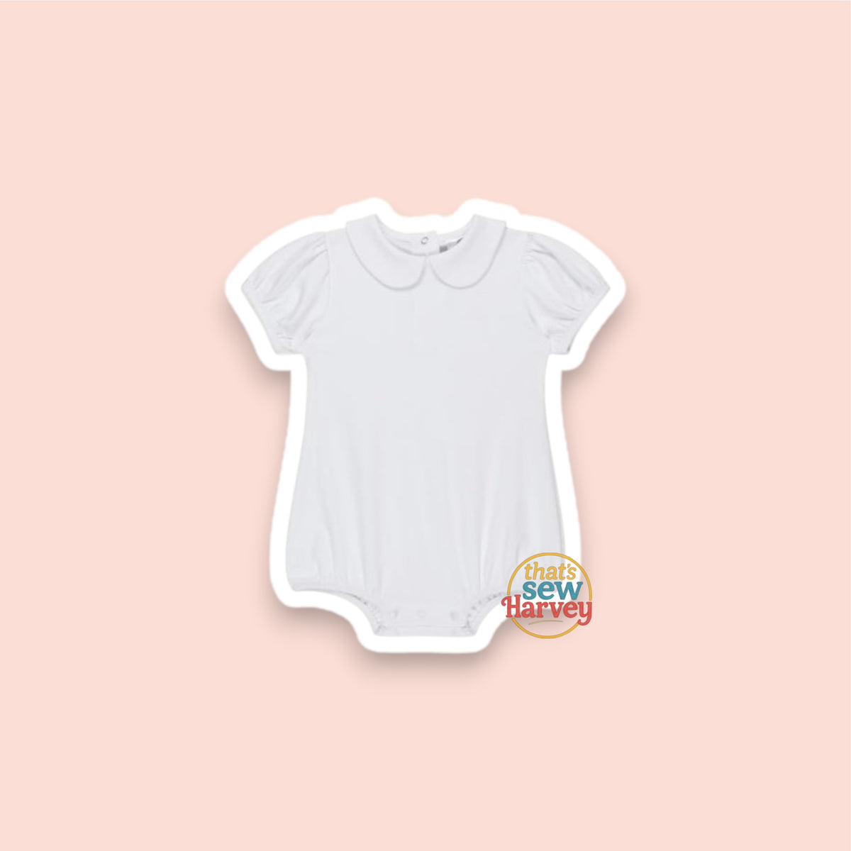 Puff Sleeve Peter Pan Bubble Romper