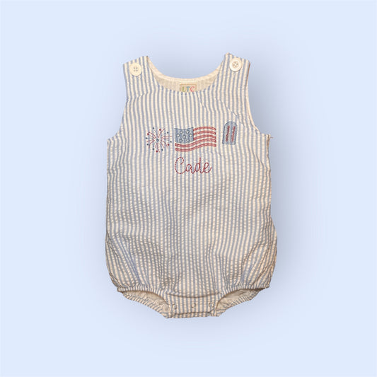 4th of July Romper (Fireworks, Flag, Popsicle)