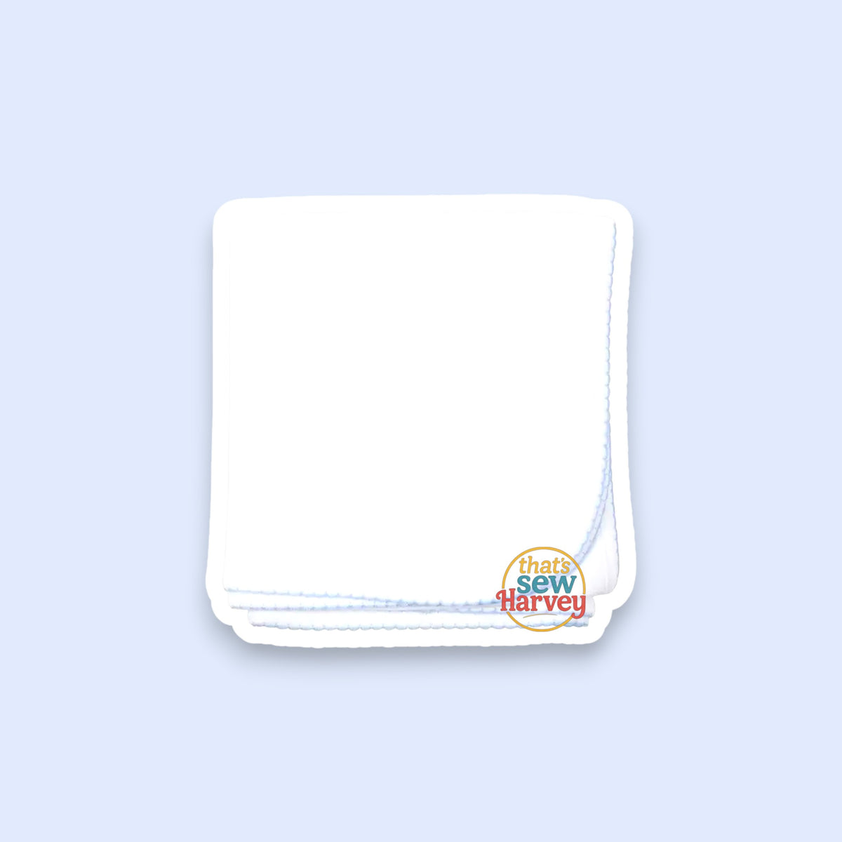 Picot Baby Receiving Blanket
