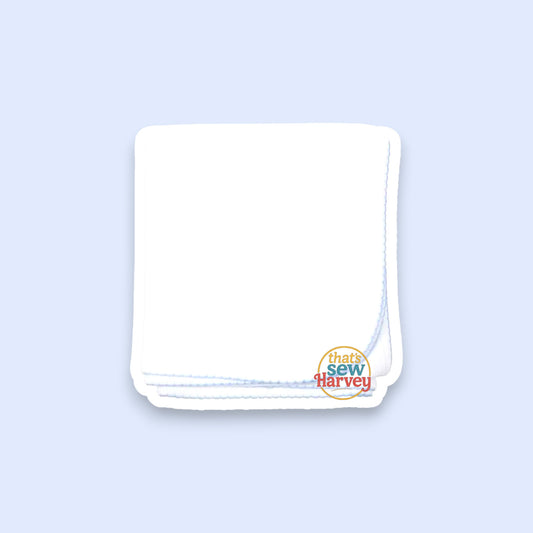 Picot Baby Receiving Blanket