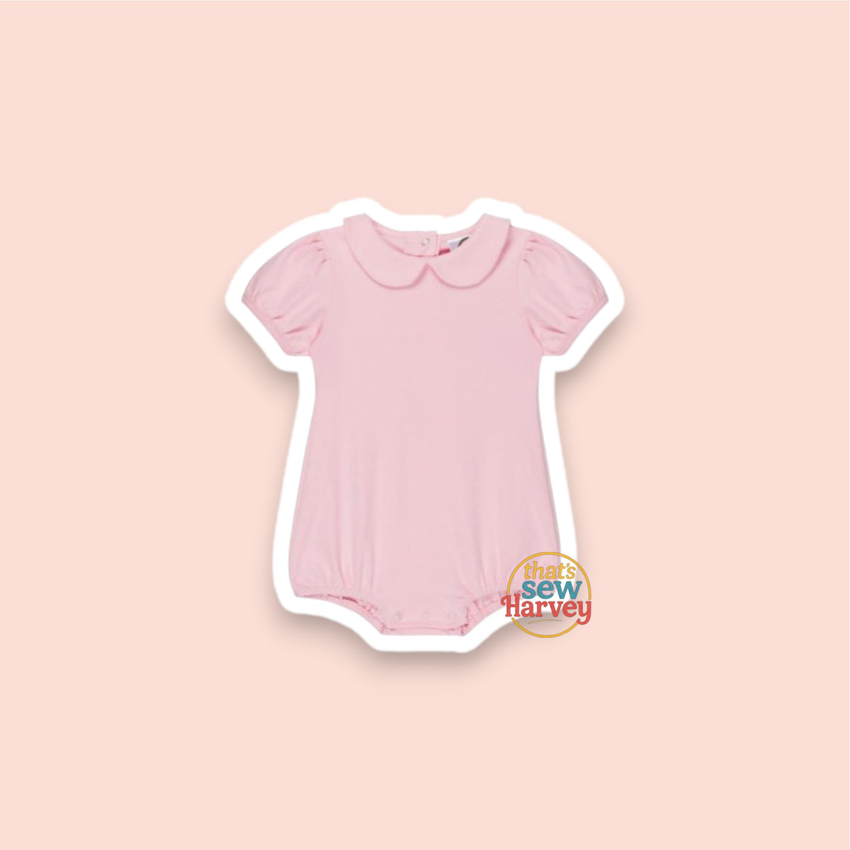 Puff Sleeve Peter Pan Bubble Romper