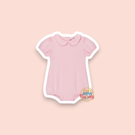 Puff Sleeve Peter Pan Bubble Romper