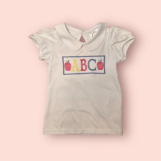 Back to School ABC Capped Sleeve Tee