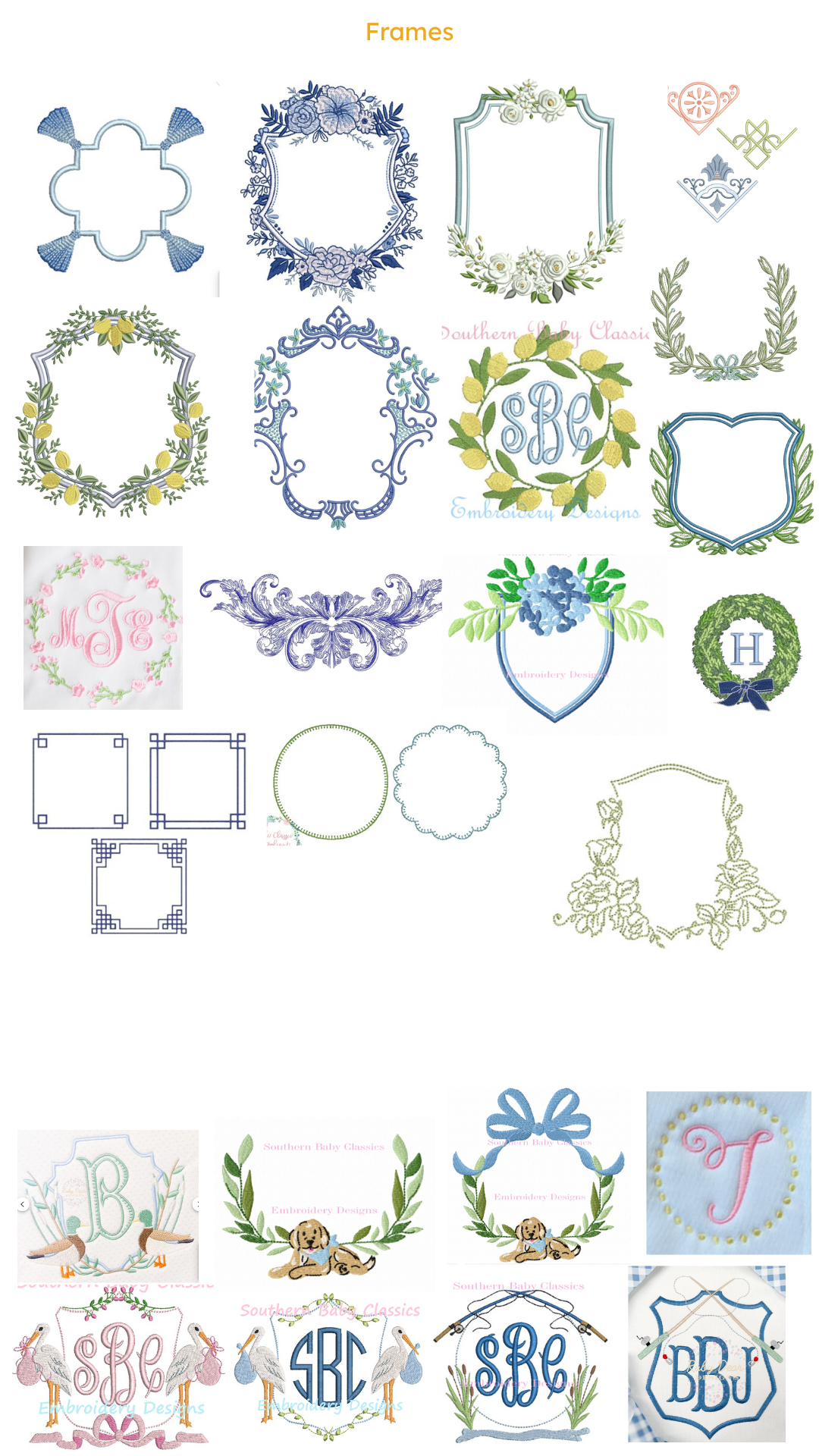 Florals & Monogram Frames image 2