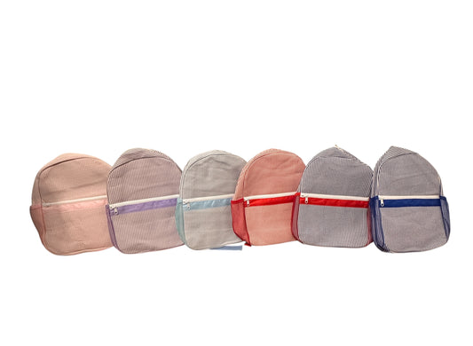 Seersucker Stripe Toddler Backpack