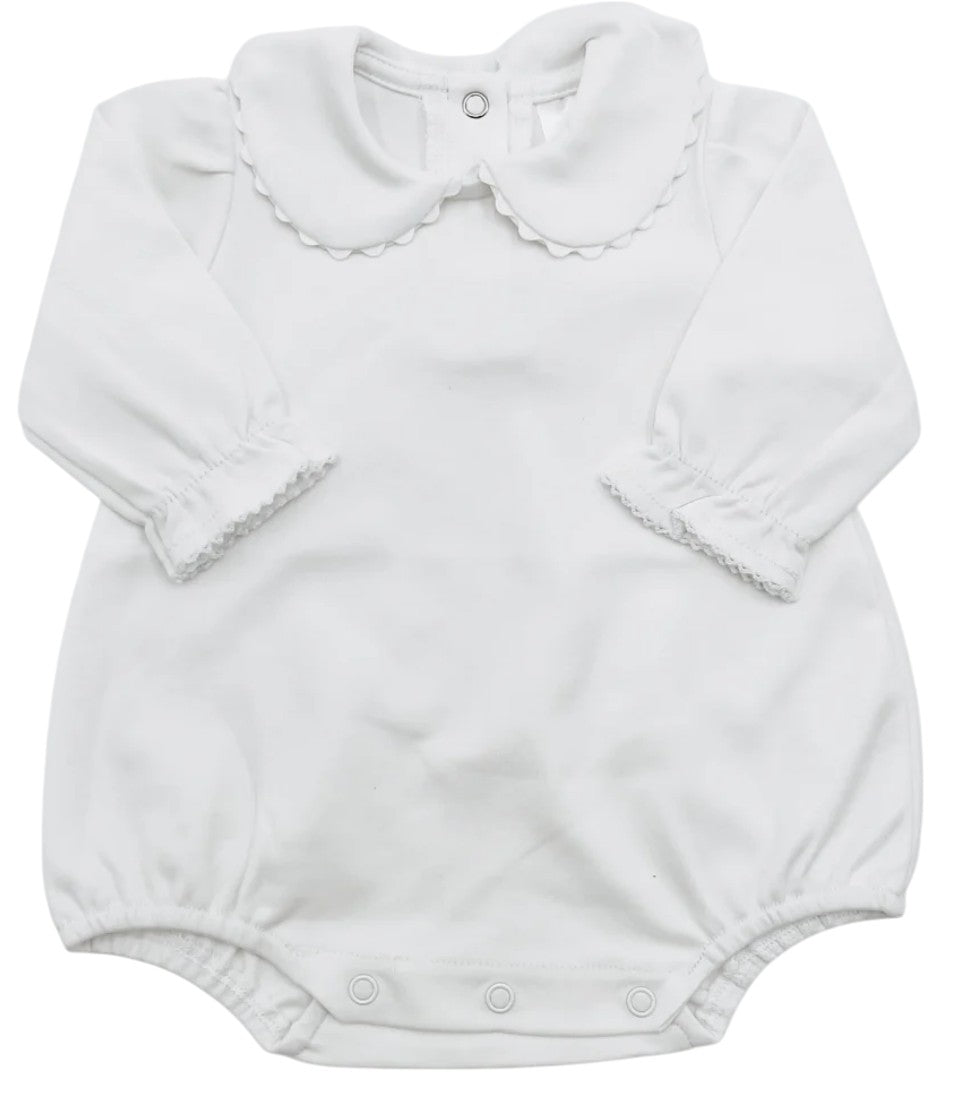 Long Sleeve Scallop Peter Pan Bubble