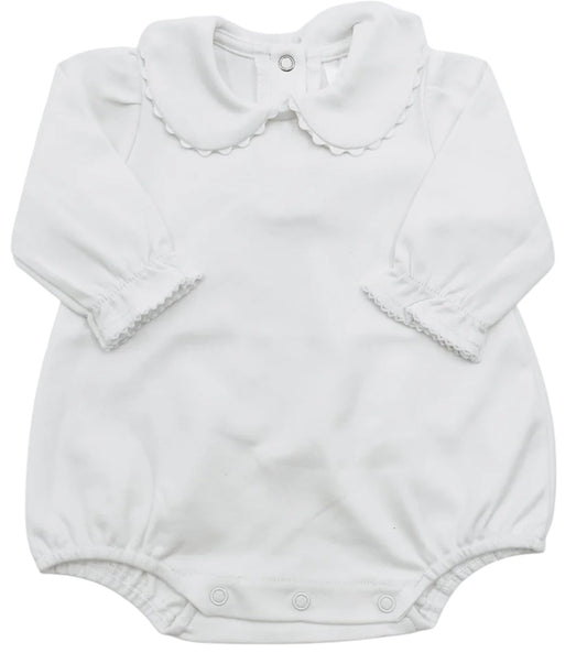 Long Sleeve Scallop Peter Pan Bubble