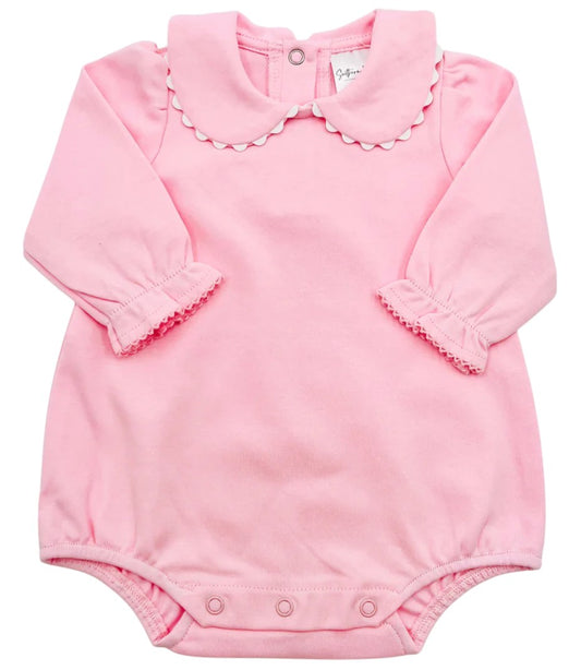 Long Sleeve Scallop Peter Pan Bubble
