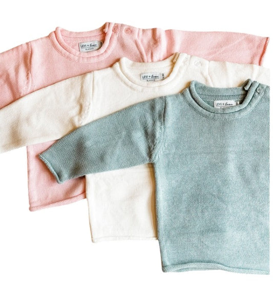 Classic Knit Baby Sweater