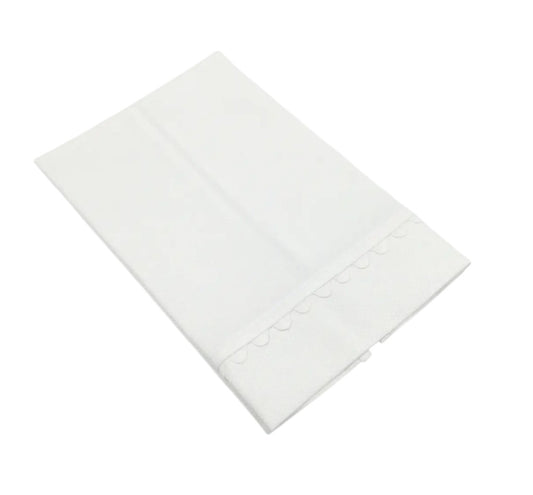 Pique Scalloped Edge Guest Towel