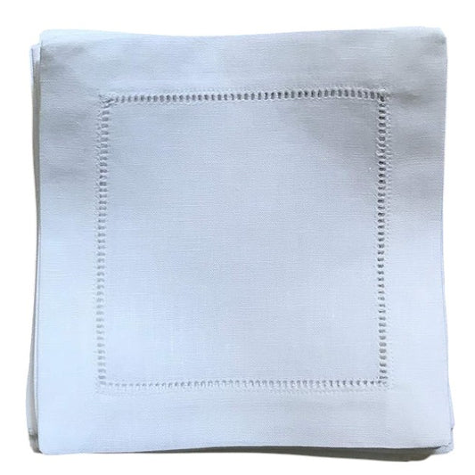 Hemstitch Cocktail Napkins (Set of 4)