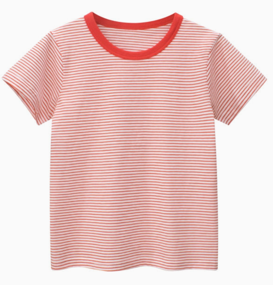 Striped Round Neck T-Shirt