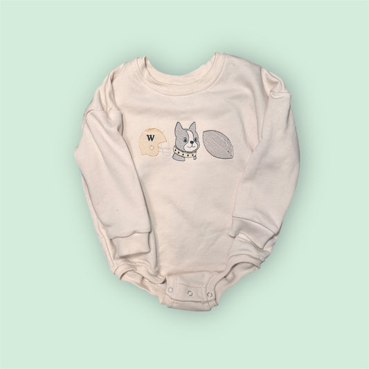 Wofford Sweatshirt Bubble Romper